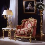 Gold And Red Luxury Sofa