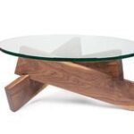 Round Coffe Table Luxury Glass