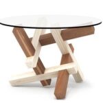 Round Zigzag Coffe Table Luxury